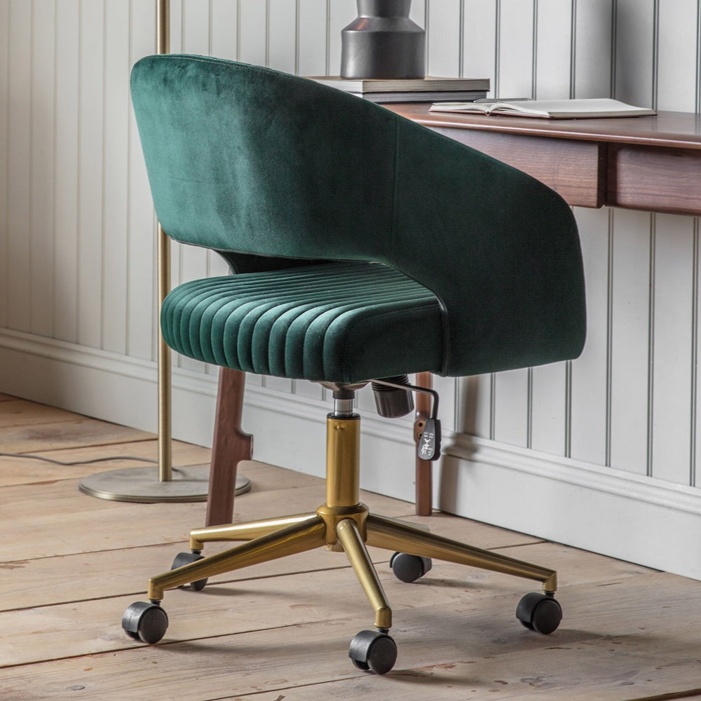 Murray Velvet Chair - Green