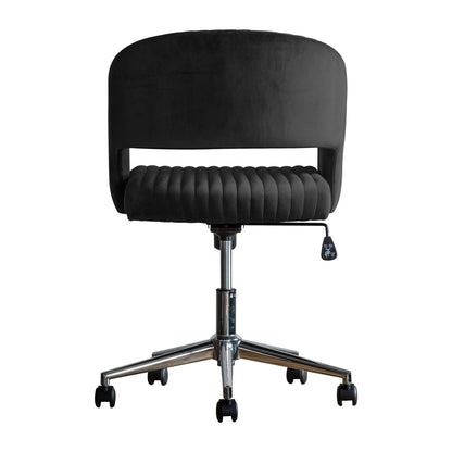 Murray Velvet Chair - Black