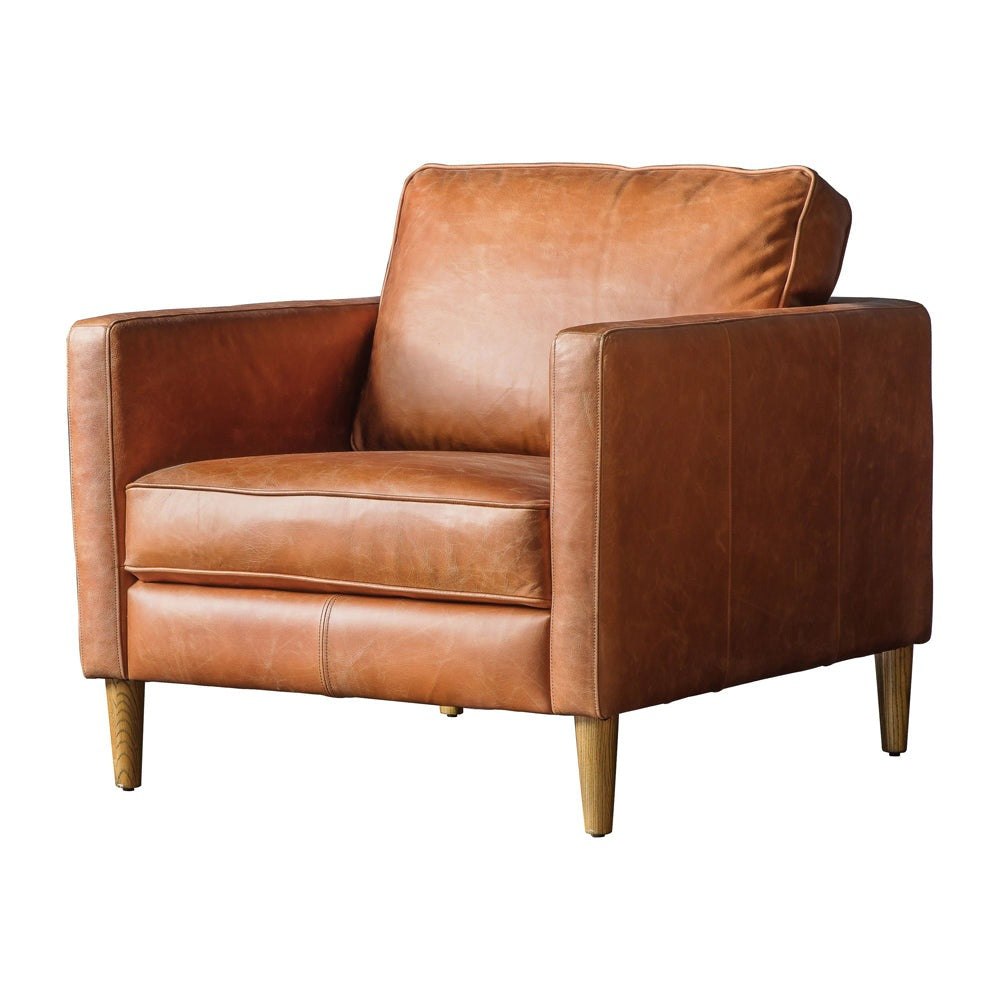 Osborne Armchair - Vintage Brown Leather