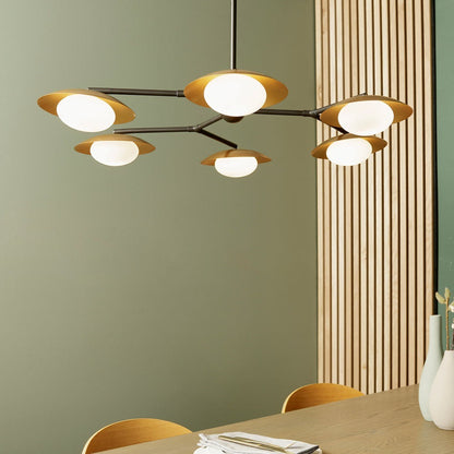 Mia 6 Light Ceiling Light - Bronze