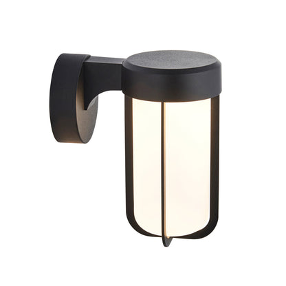Ava Outdoor Wall Light - Black & Frosted Glass