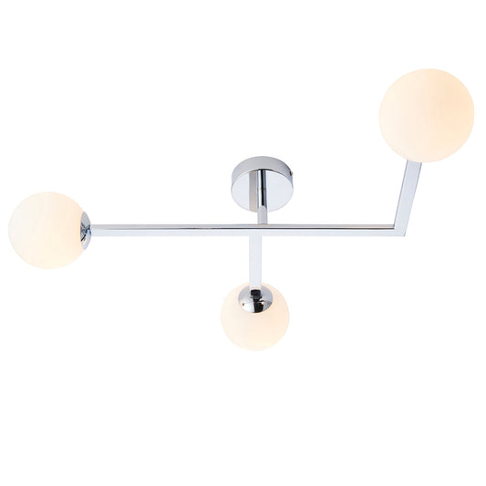 Brooklyn Bathroom 3 Ceiling Light - Chrome