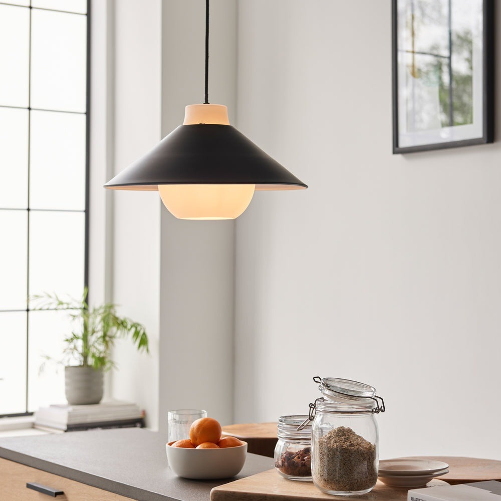 Hallie Straight Pendant Light - Black