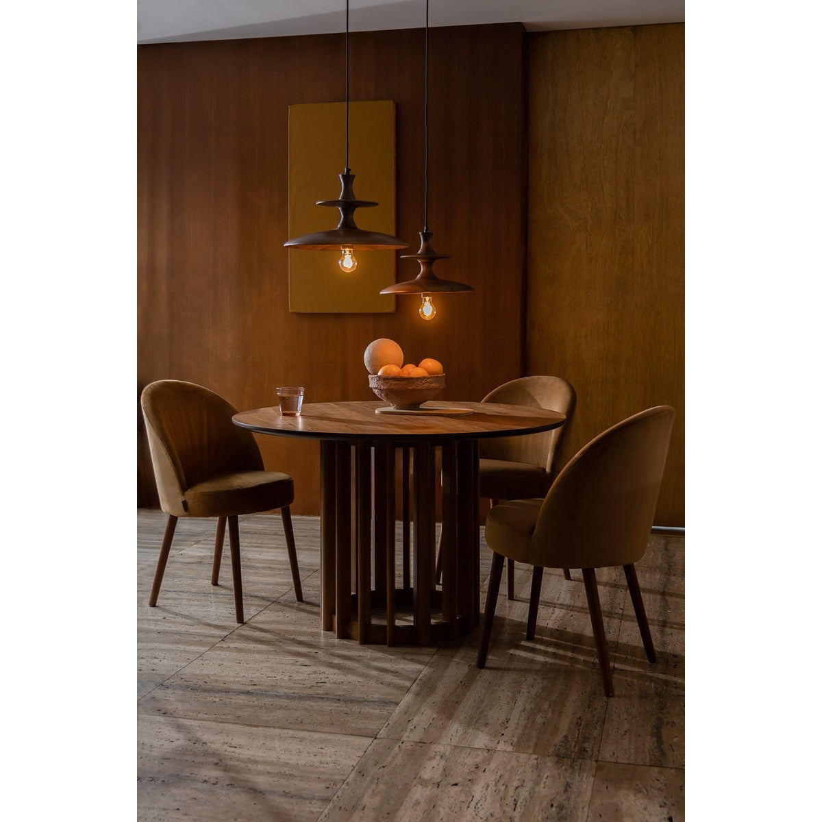 Cath Small Pendant Lamp - Walnut