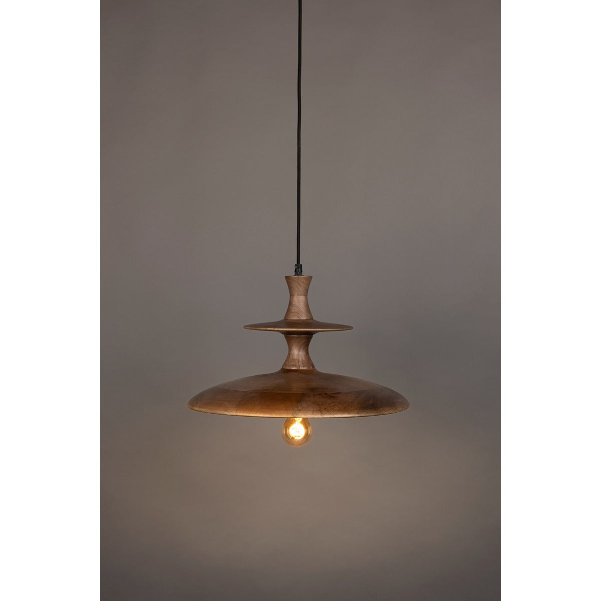 Cath Large Pendant Lamp - Walnut