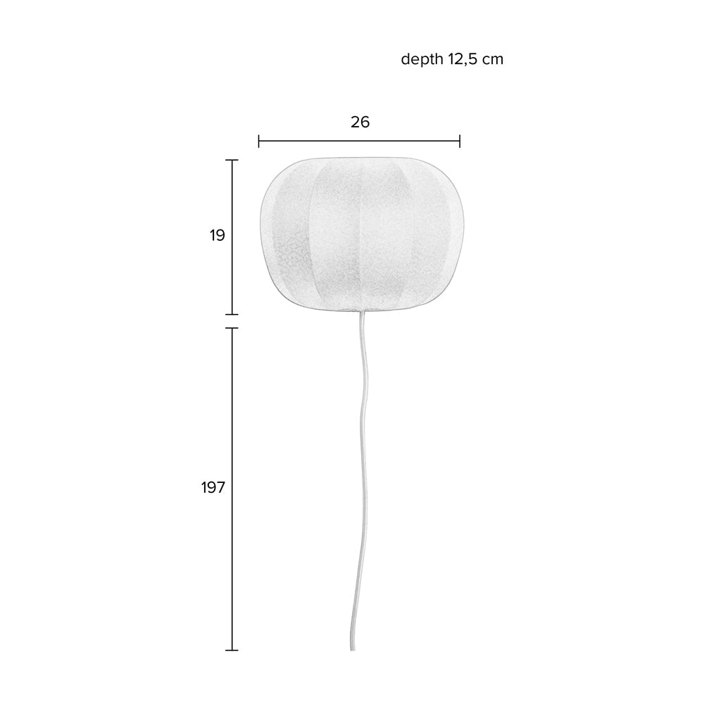 Shea Wall Light in Off White | Outlet