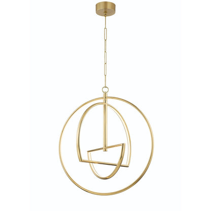 Welland 3 Light Chandelier - Aged Brass