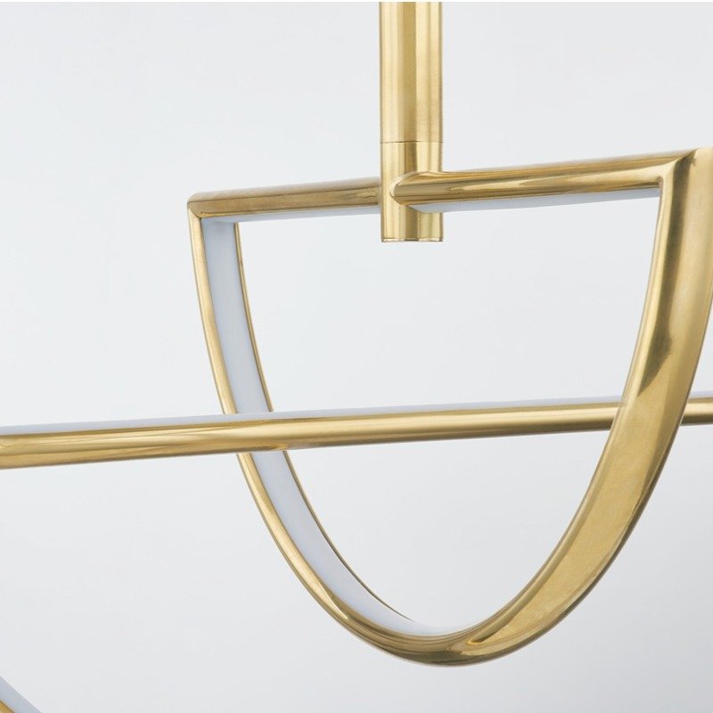 Welland 3 Light Chandelier - Aged Brass