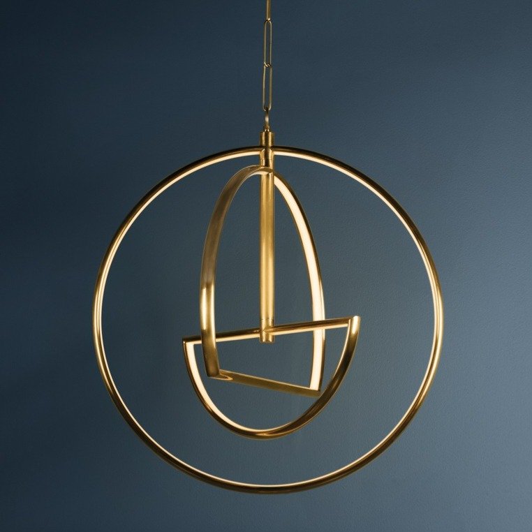 Welland 3 Light Chandelier - Aged Brass