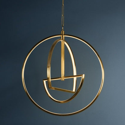 Welland 3 Light Chandelier - Aged Brass