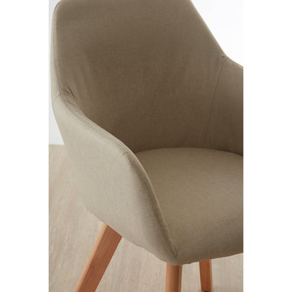 Stockholm Fabric Chair - Stone