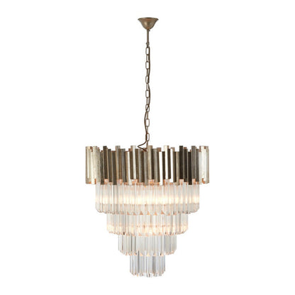 Penny Large Chandelier - Silver