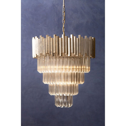 Penny Large Chandelier - Silver