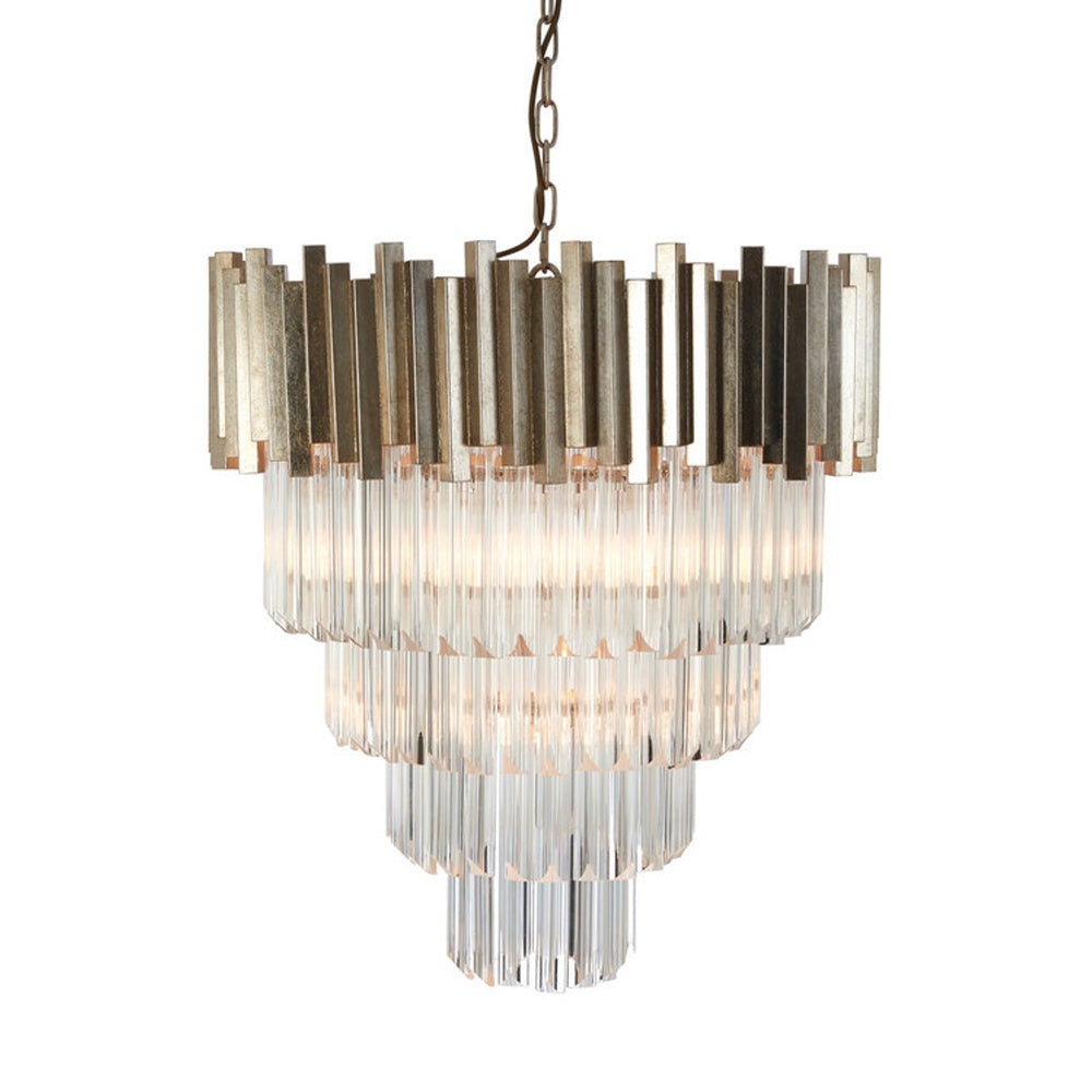 Penny Large Chandelier - Silver