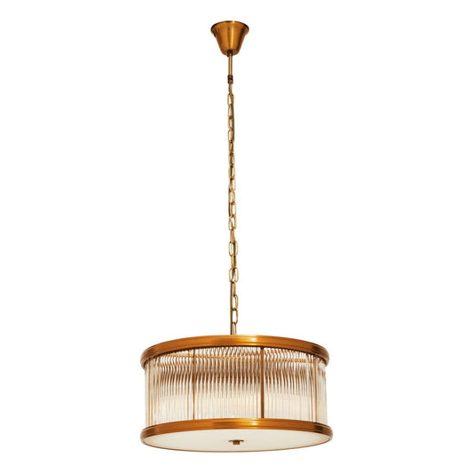 Kensington Townhouse 6 Light Small Pendant Light - Bronze