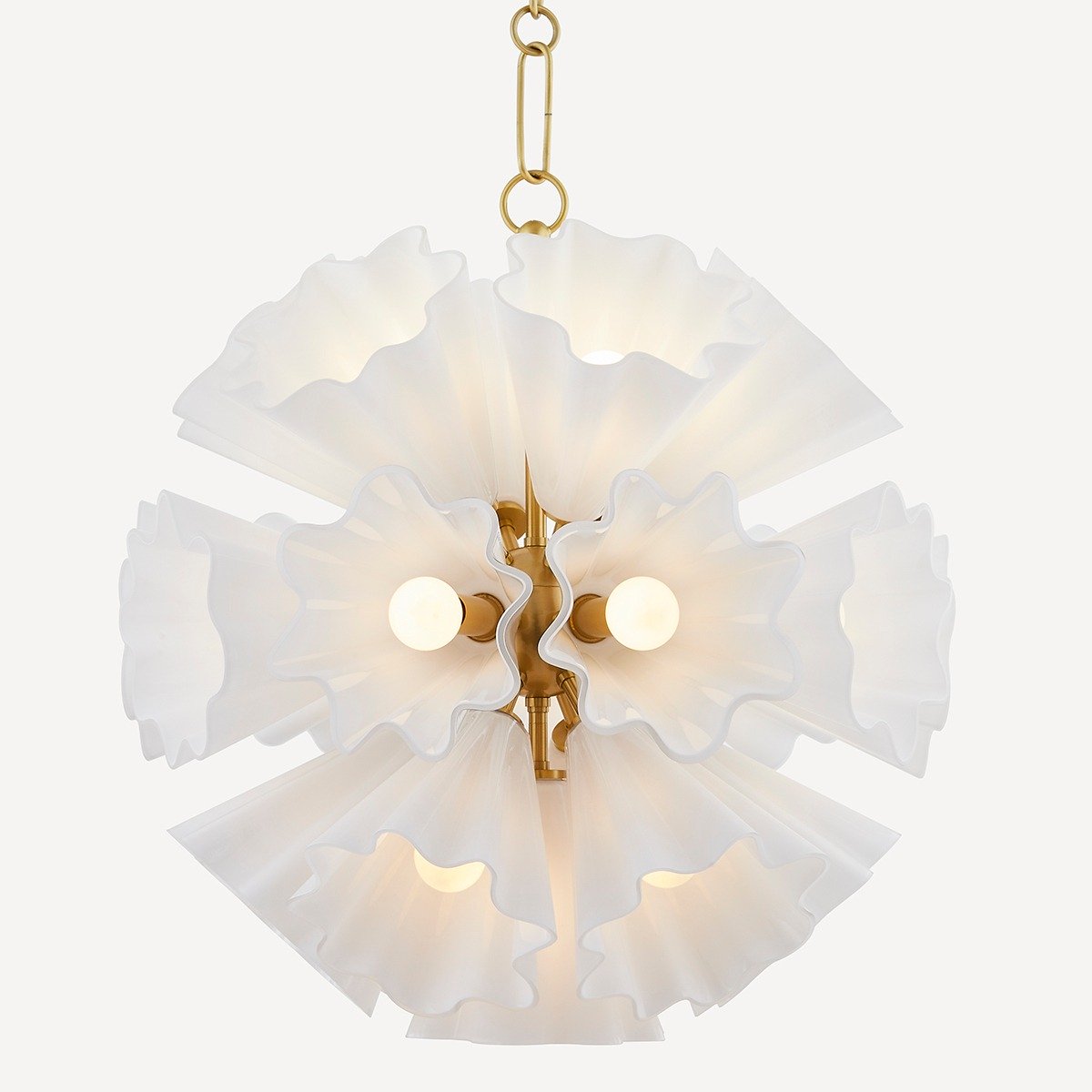 Capri 22 Light Chandelier - Aged Brass