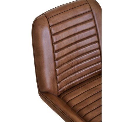 Buffalo Leather Chair - Brown