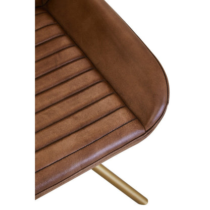 Buffalo Leather Chair - Brown