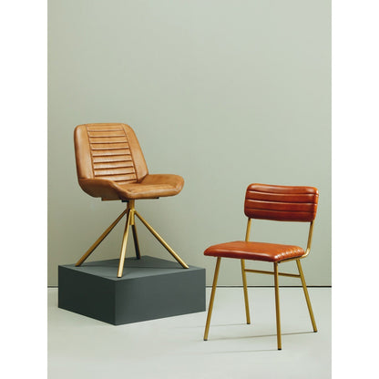 Buffalo Leather Chair - Brown