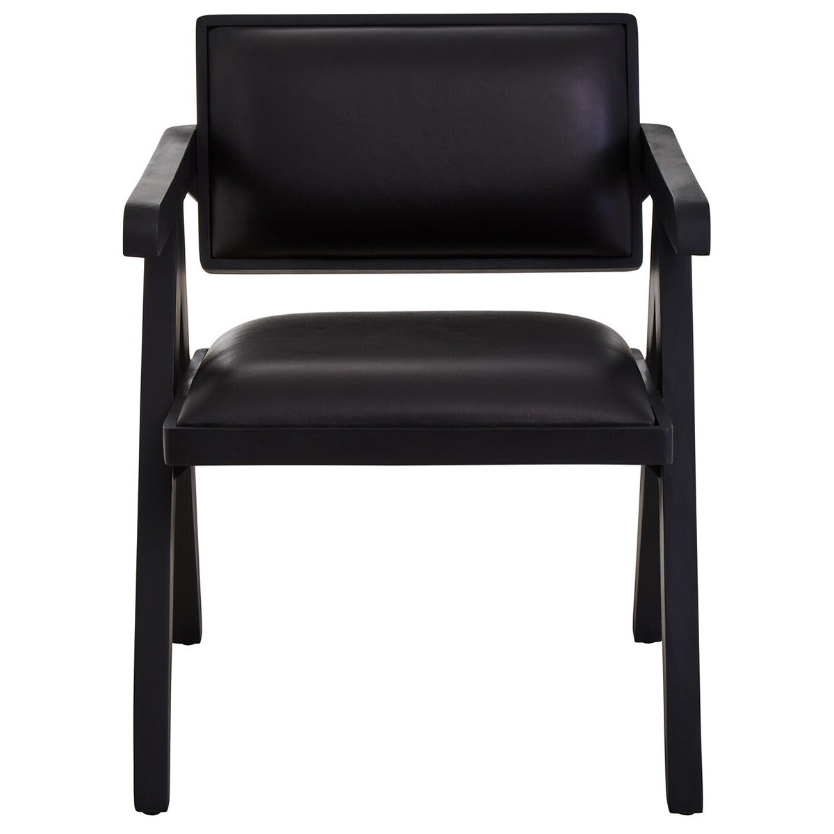 Buffalo Leather Armchair - Black