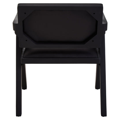 Buffalo Leather Armchair - Black
