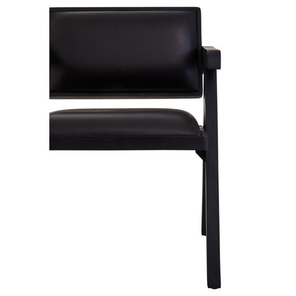 Buffalo Leather Armchair - Black