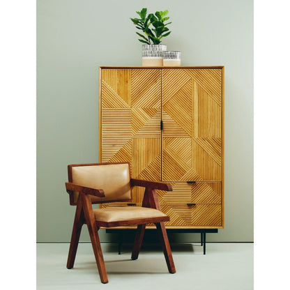 Buffalo Leather Armchair - Natural