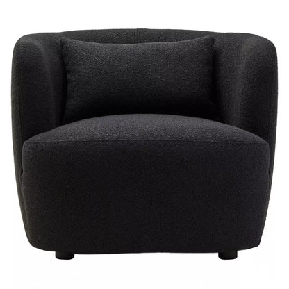 Bruge Textured Curved Chair - Black