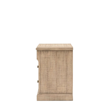 Newbury 3 Drawer Bedside Table - Natural
