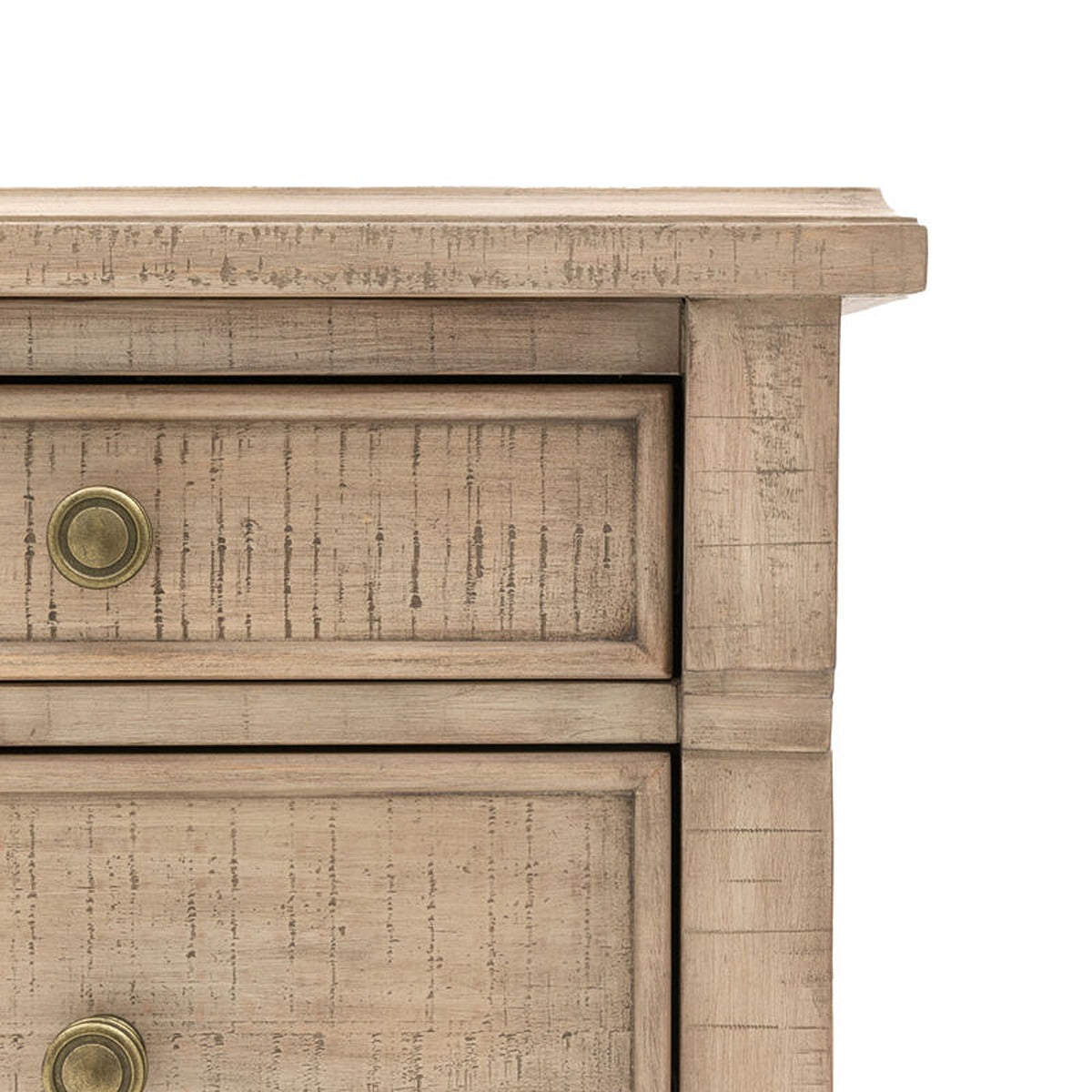 Newbury 3 Drawer Bedside Table - Natural