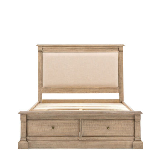 Newbury King Size Bed - Natural
