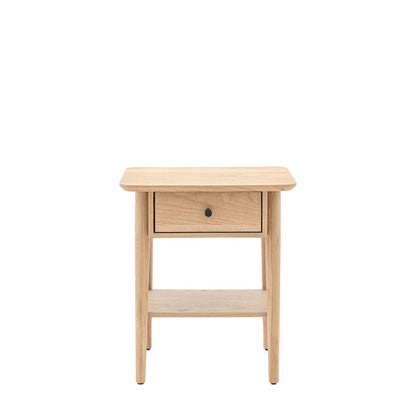 Alston 1 Drawer Bedside Table - Natural