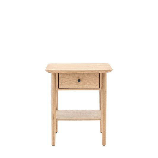 Alston 1 Drawer Bedside Table - Natural