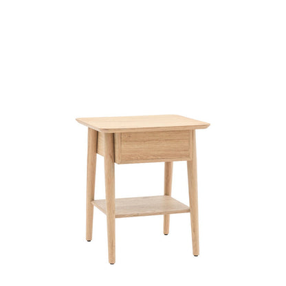 Alston 1 Drawer Bedside Table - Natural