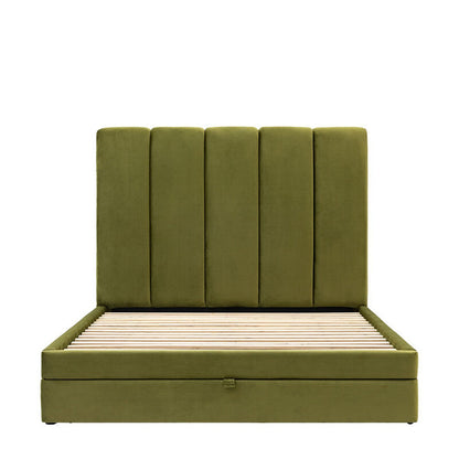 Donato Double Bed - Olive Green