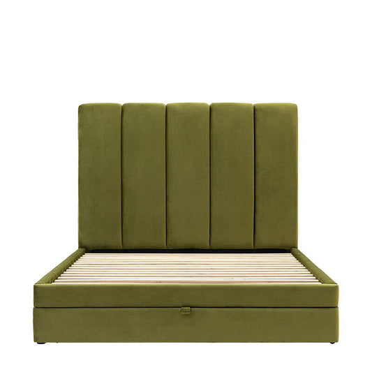 Donato Double Bed - Olive Green
