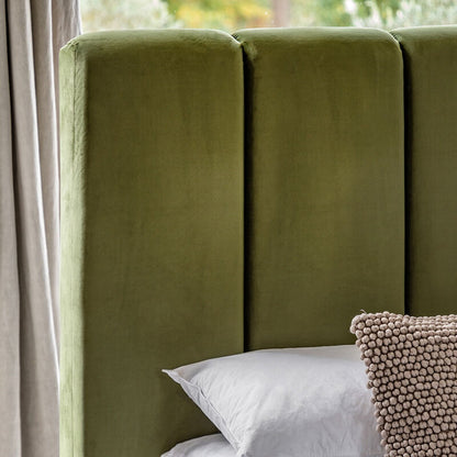 Donato Double Bed - Olive Green