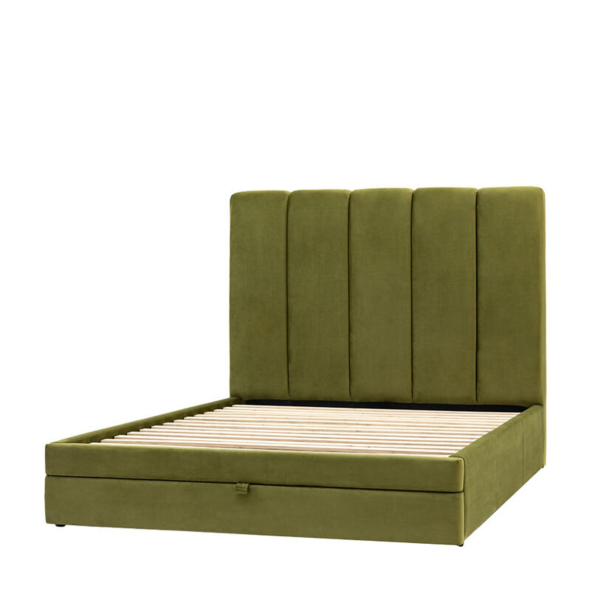 Donato King Size Bed - Olive Green