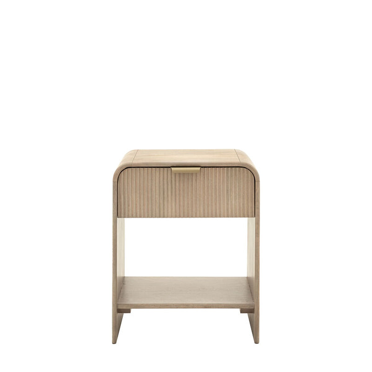 Catala 1 Drawer Bedside Table - Grey