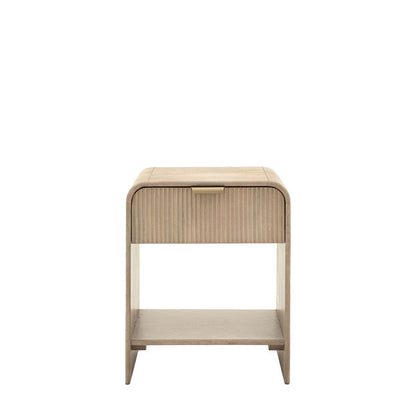 Catala 1 Drawer Bedside Table - Grey