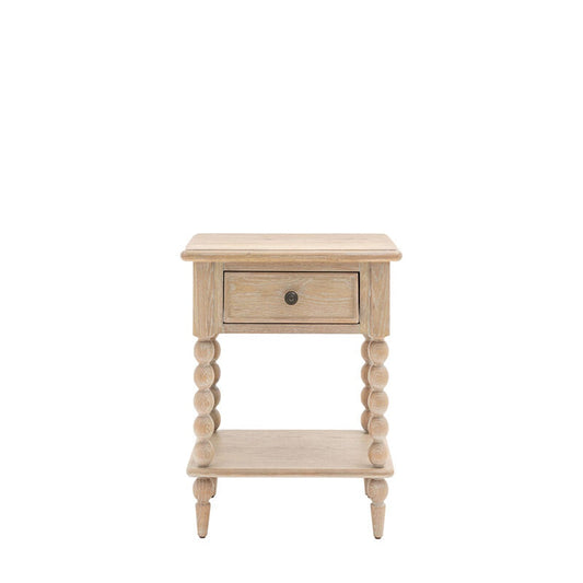 Abingdon 1 Drawer Bedside Table - Natural