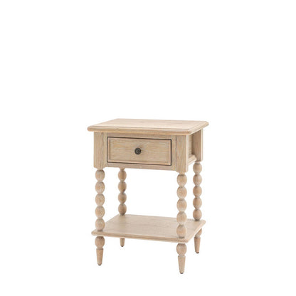 Abingdon 1 Drawer Bedside Table - Natural