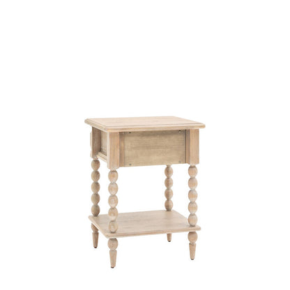 Abingdon 1 Drawer Bedside Table - Natural