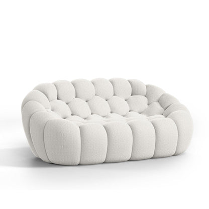 Lumo Classic: White Bubble Sofa for Two, Compressed – Model 02