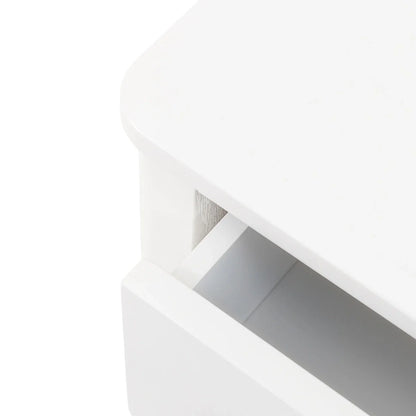 Acton 2 Drawer Bedside Table - White