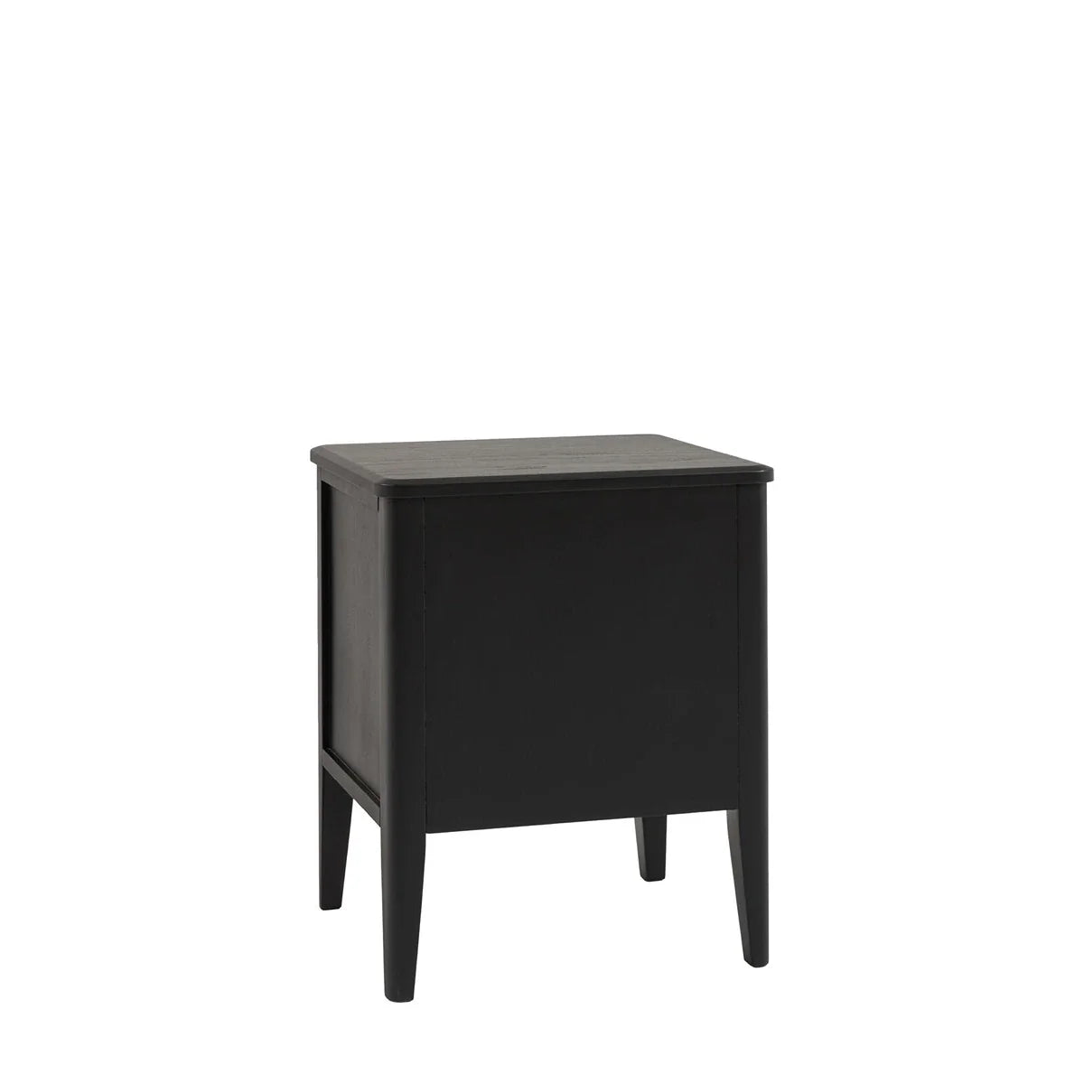 Acton 2 Drawer Bedside Table - Black