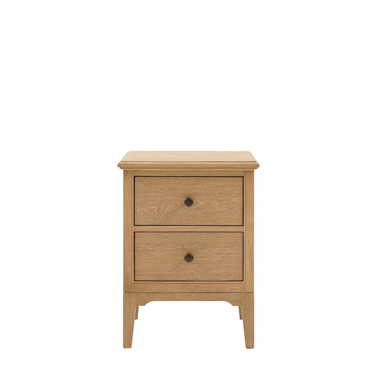 Malvern 2 Drawer Bedside Table - Natural