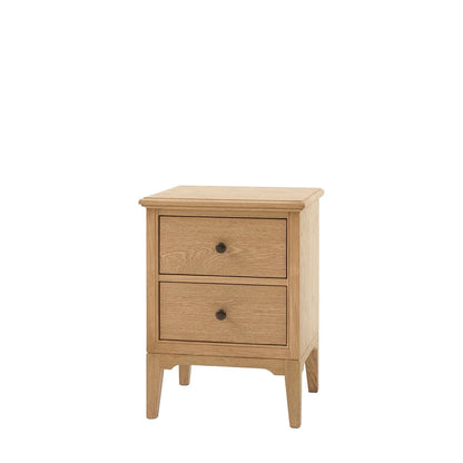 Malvern 2 Drawer Bedside Table - Natural