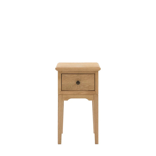 Malvern 1 Drawer Bedside Table - Natural