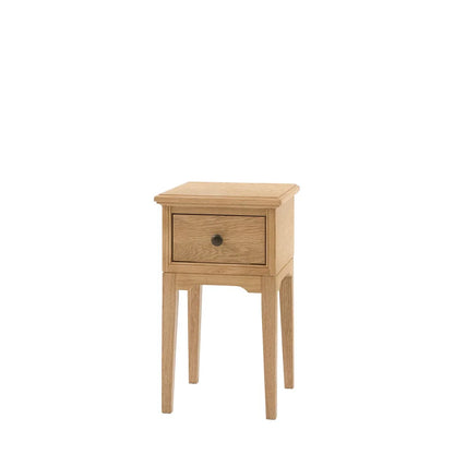 Malvern 1 Drawer Bedside Table - Natural